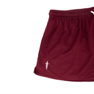 WOMEN'S DAGGER MESH SHORT - MAROON - IRONWILLED