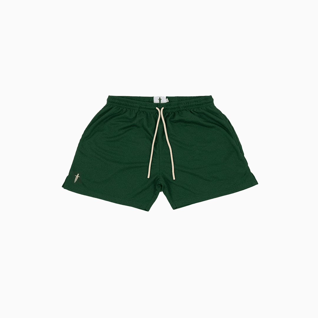 WOMEN'S DAGGER MESH SHORT - RACING GREEN - IRONWILLED